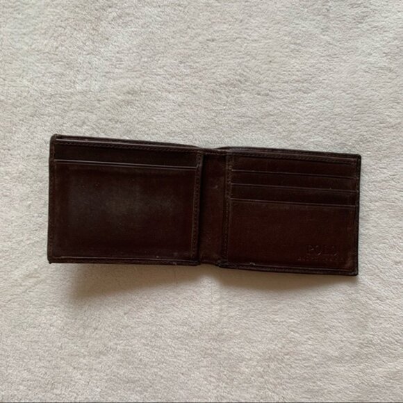 Poloralph Lauren Genuine Leatherdark Brown Men’s Wallet - Picture 5 of 6